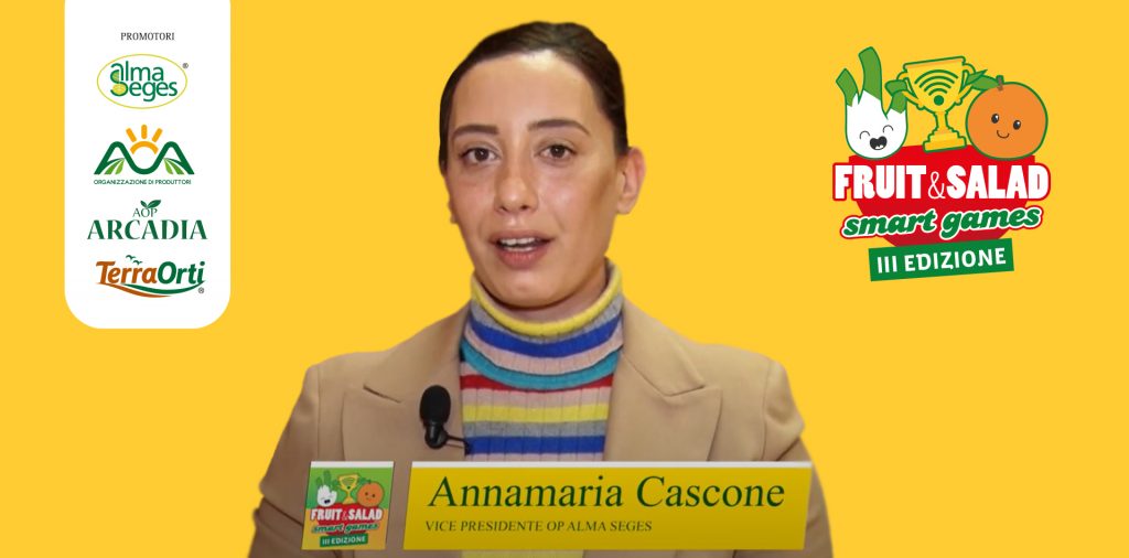 A ‘Fruit and Salad Smart games’, Anna Maria Cascone (OP Alma Seseg)  fa un appello agli influencer