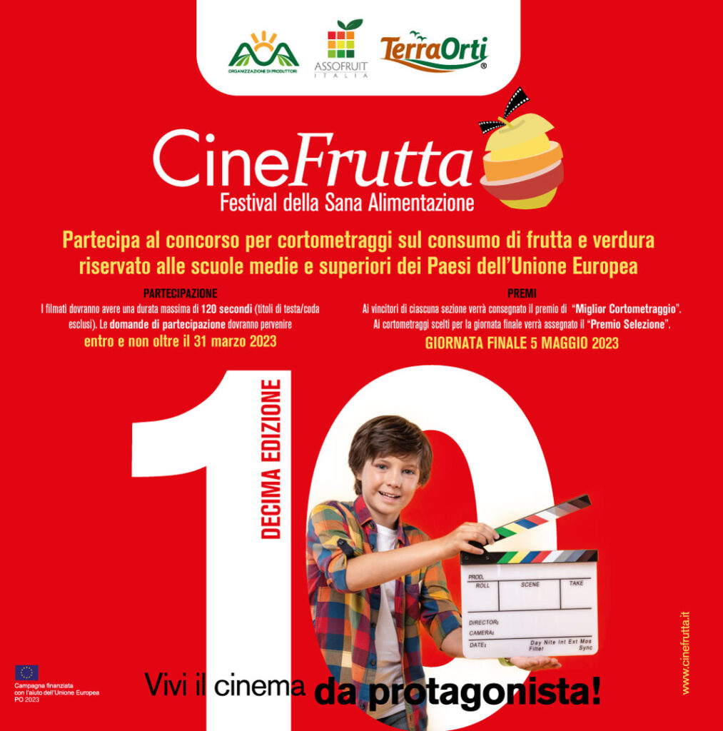 Bando per partecipazione concorso per la realizzazione di un spot/cortometraggio denominato “Cinefrutta – Festival della sana alimentazione”.  