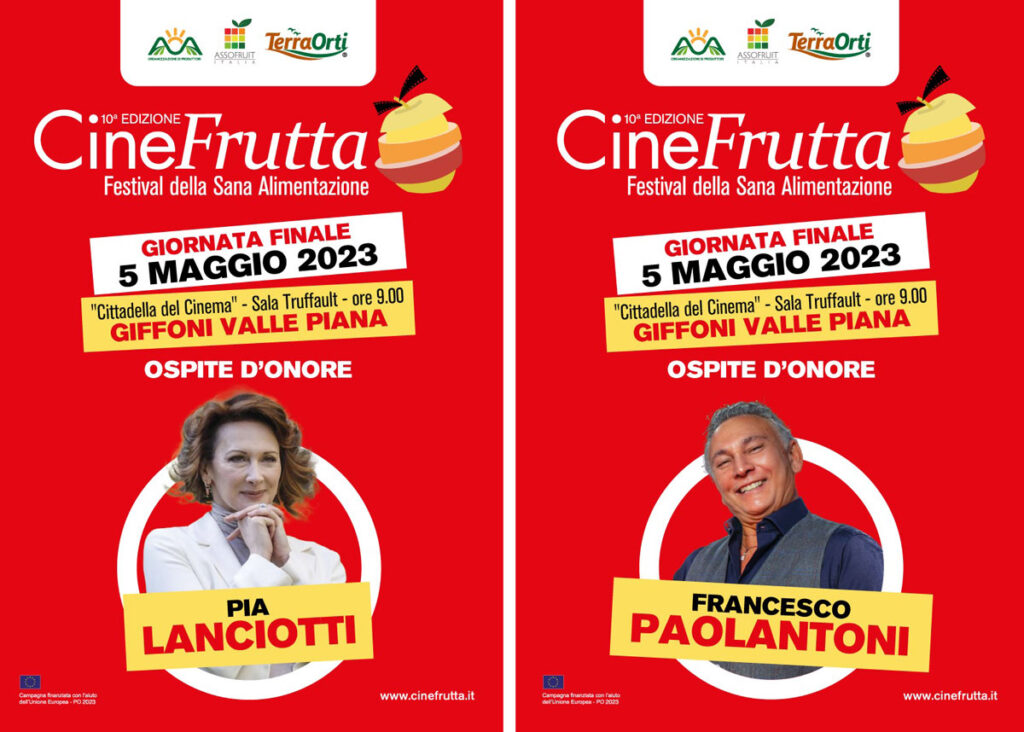 Il 5 Maggio a Giffoni finale di Cinefrutta con Francesco Paolantoni e Pia Lanciotti
