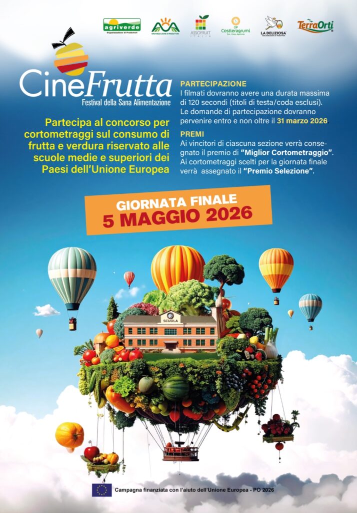 Inserimento nella vostra programmazione scolastica dell'attività Cinefrutta Festival